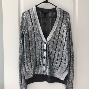 BCBG metallic cardigan